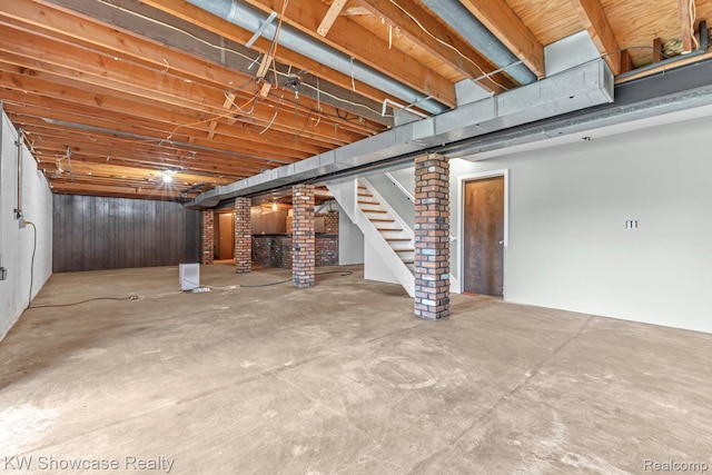 1830 Majon, Highland, MI 48356 - below grade area featuring stairway