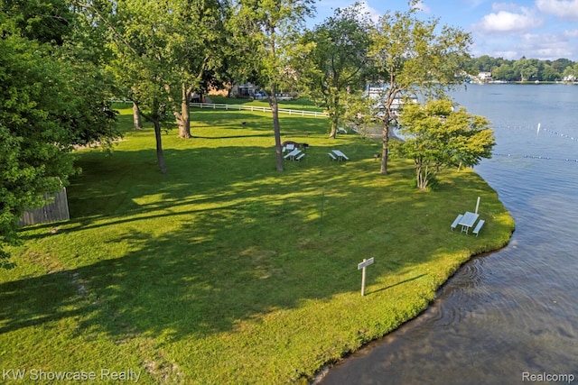 1830 Majon, Highland, MI 48356 - view of home's community featuring a water view and a yard