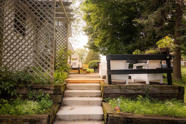 1193 Seneca St, Adrian, MI 49221 - exterior space with a deck