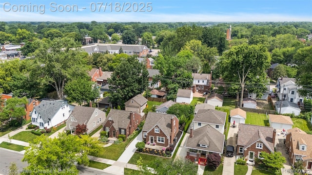 1816 Roslyn Rd, Grosse Pointe Woods, MI 48236 - aerial perspective of suburban area