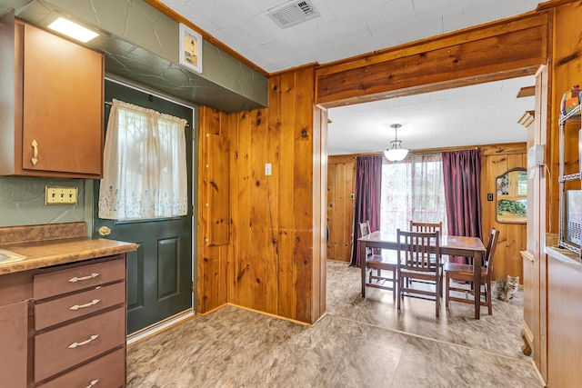 11585 Onsted Hwy, Brooklyn, MI 49230 - kitchen with wooden walls