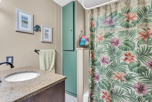 11585 Onsted Hwy, Brooklyn, MI 49230 - bathroom with vanity and tile patterned floors