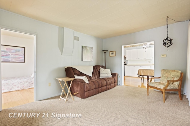 209 3rd St, Linwood, MI 48634 - living room with carpet floors