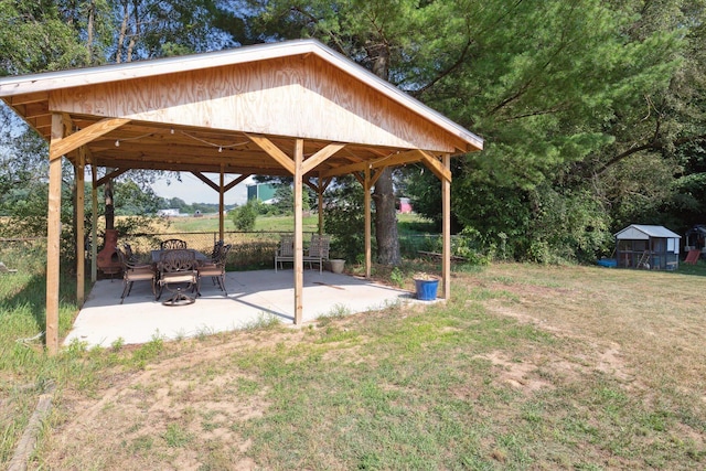 10999 M 140, Niles, MI 49120 - view of yard featuring a gazebo and a patio area