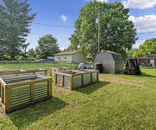 700 Devonshire Rd, Fowlerville, MI 48836 - view of yard with a garden and a storage unit