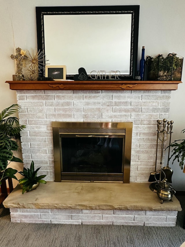 937 Alles Dr SW, Byron Center, MI 49315 - detailed view of a fireplace and carpet floors