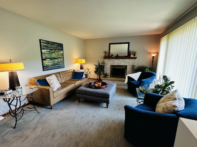 937 Alles Dr SW, Byron Center, MI 49315 - living room with a brick fireplace