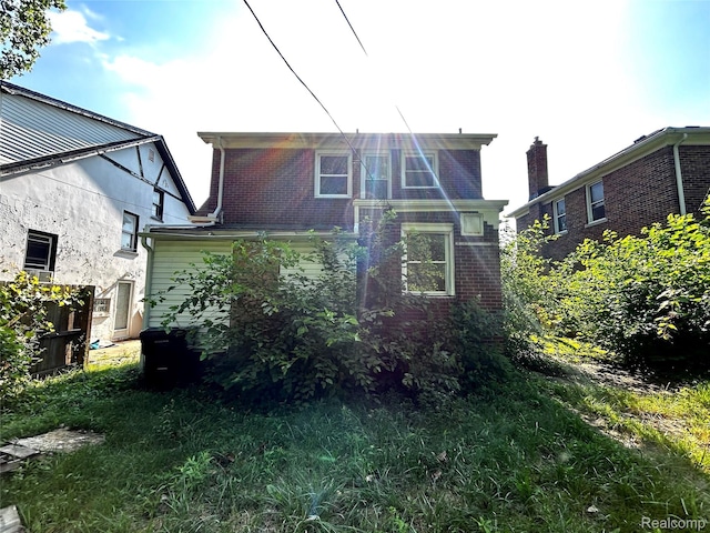 14869 Mark Twain St, Detroit, MI 48227 - back of property featuring brick siding