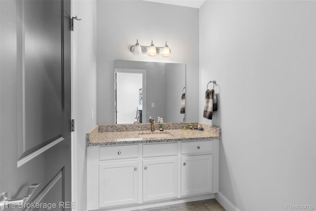 6264 Hidden Forrest, Swartz Creek, MI 48473 - bathroom with vanity and tile patterned floors
