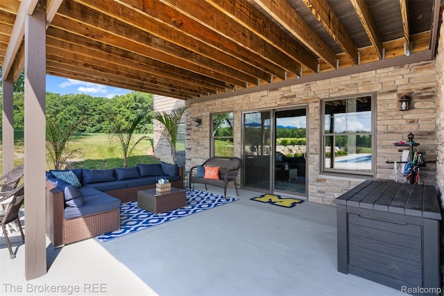 6264 Hidden Forrest, Swartz Creek, MI 48473 - view of patio with outdoor lounge area