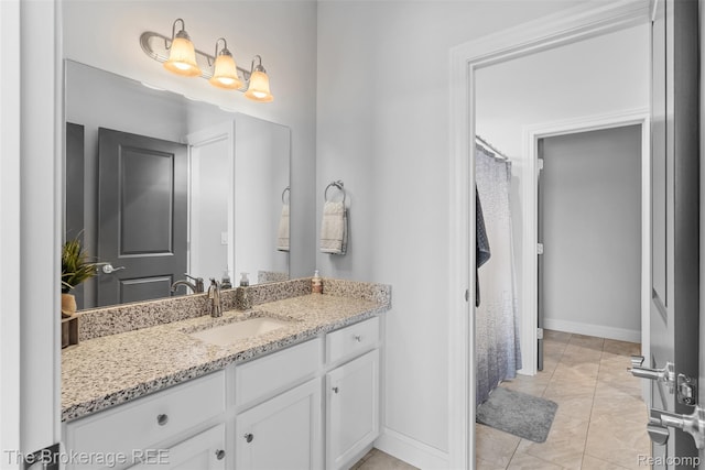 6264 Hidden Forrest, Swartz Creek, MI 48473 - bathroom with vanity and baseboards