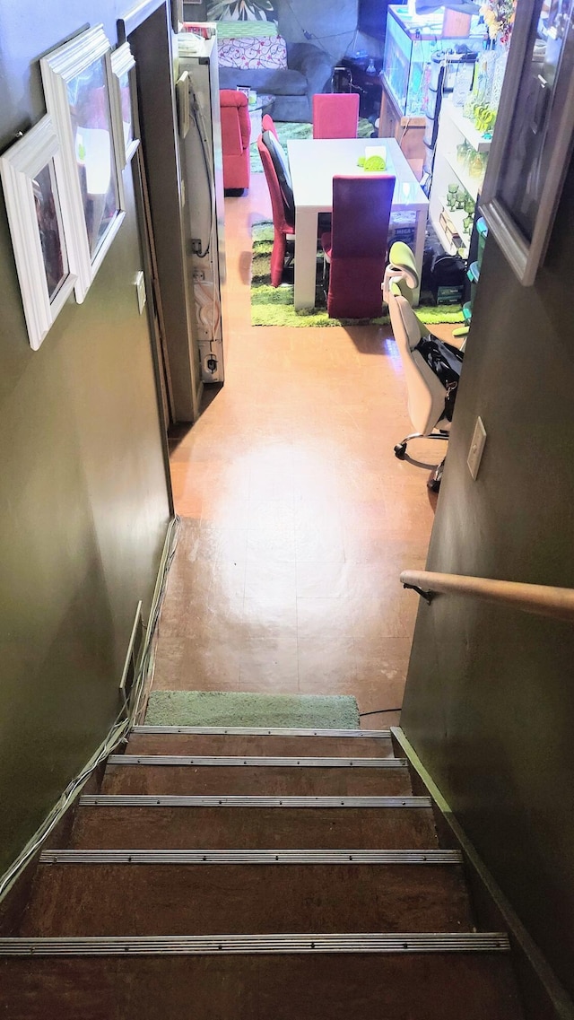 28740 Tavistock Trl, Southfield, MI 48034 - stairs featuring tile patterned floors