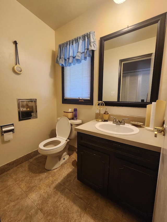 28740 Tavistock Trl, Southfield, MI 48034 - half bath with vanity and tile patterned flooring