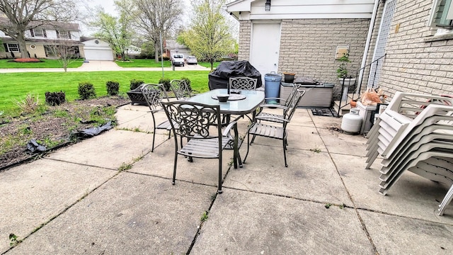 28740 Tavistock Trl, Southfield, MI 48034 - view of patio / terrace featuring outdoor dining space and area for grilling