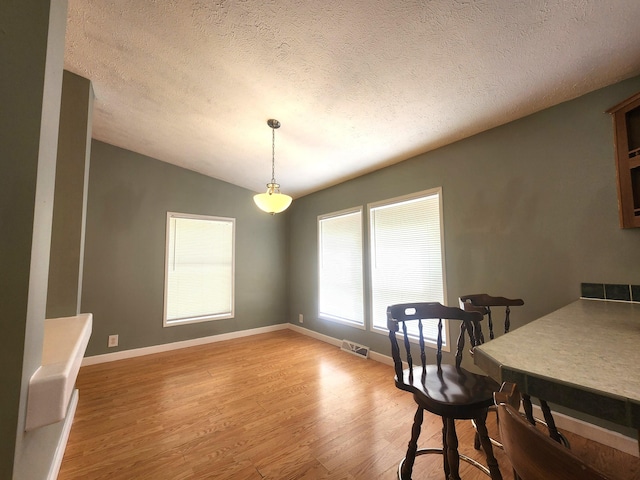 6580 Deerfield Trl, Lake, MI 48632 - dining room with wood finished floors and a textured ceiling