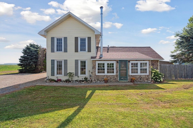 1903 Bucholtz Hwy, Deerfield, MI 49238 - traditional home with a shingled roof and stone siding