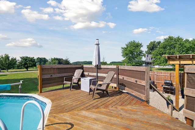 1903 Bucholtz Hwy, Deerfield, MI 49238 - deck with a grill