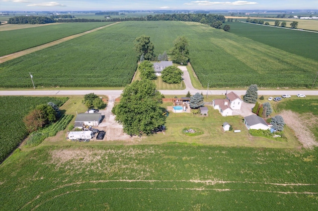 1903 Bucholtz Hwy, Deerfield, MI 49238 - aerial overview of property's location with rural landscape and farmland