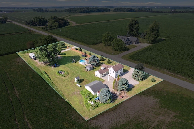1903 Bucholtz Hwy, Deerfield, MI 49238 - aerial overview of property's location featuring rural landscape and extensive farmland