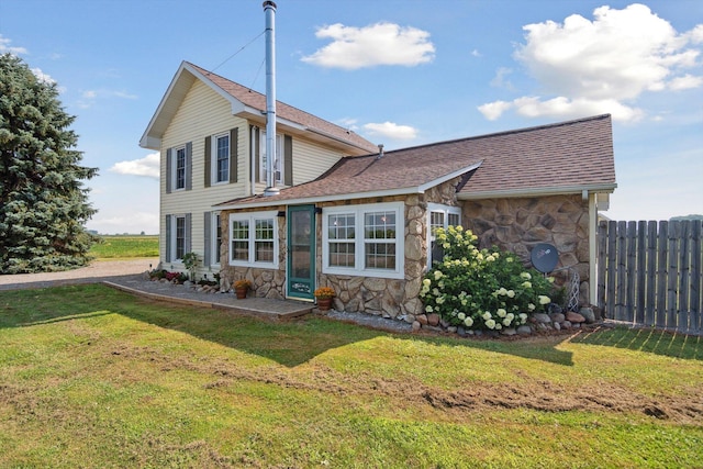 1903 Bucholtz Hwy, Deerfield, MI 49238 - view of front of house with stone siding and roof with shingles