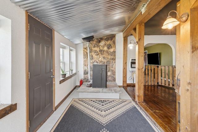 1903 Bucholtz Hwy, Deerfield, MI 49238 - foyer entrance with lofted ceiling and heating unit