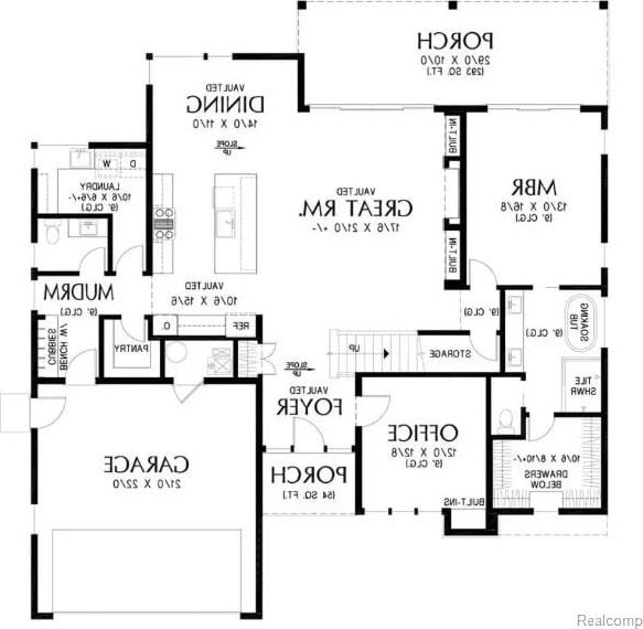 1974 Sandy Shores Dr, Oxford, MI 48371 - view of floor plan / room layout