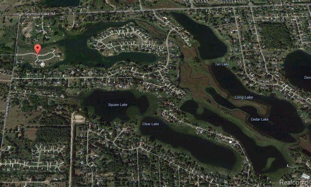 1974 Sandy Shores Dr, Oxford, MI 48371 - aerial map of property and surrounding area