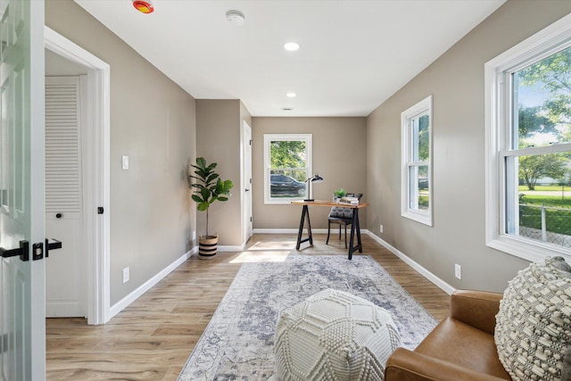 233 Outer Ln, Ypsilanti, MI 48198 - office space with light wood finished floors and recessed lighting