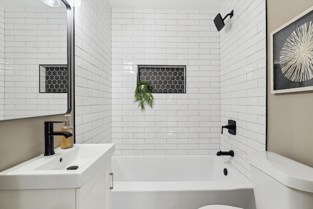 233 Outer Ln, Ypsilanti, MI 48198 - full bathroom with vanity and shower / bathtub combination