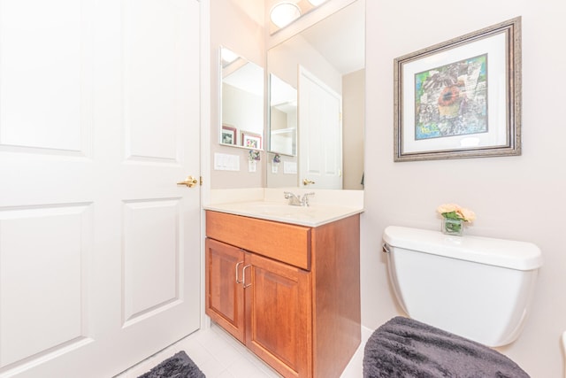 827 Asa Gray Dr Unit 257, Ann Arbor, MI 48105 - half bath featuring vanity and tile patterned floors