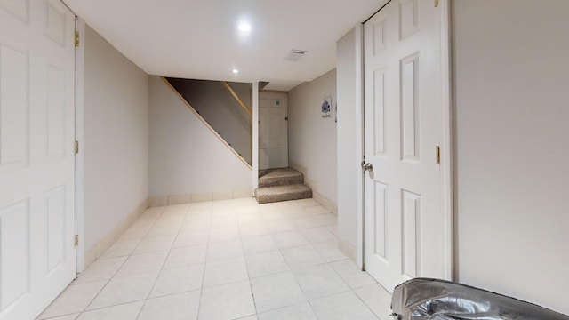 16035 Walnut St, Buchanan, MI 49107 - finished basement with stairway and recessed lighting