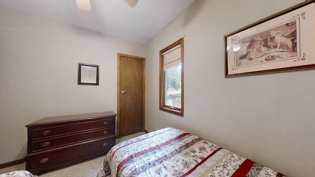 16035 Walnut St, Buchanan, MI 49107 - carpeted bedroom featuring a ceiling fan