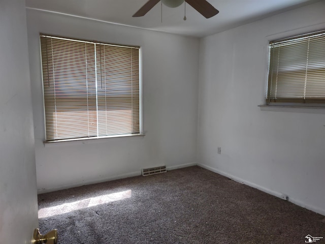 11352 Zeigler St, Taylor, MI 48180 - spare room featuring a ceiling fan and carpet floors