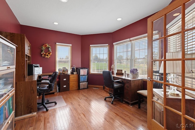 5726 Wolf Creek Hwy, Adrian, MI 49221 - office space featuring hardwood / wood-style floors and recessed lighting