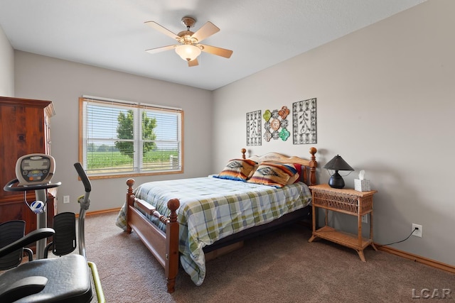 5726 Wolf Creek Hwy, Adrian, MI 49221 - bedroom featuring carpet and a ceiling fan