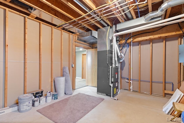 5726 Wolf Creek Hwy, Adrian, MI 49221 - unfinished below grade area with heating unit