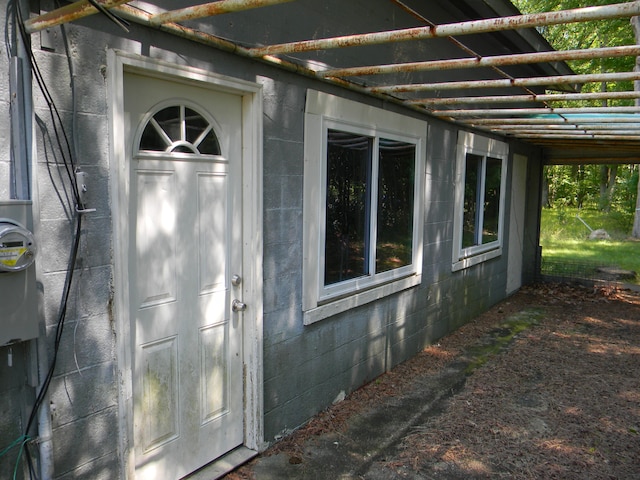 view of entrance to property