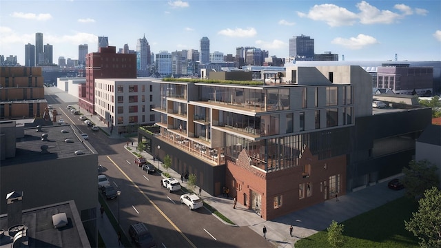 2827 John R St Unit 3, Detroit, MI 48201 - skyline view
