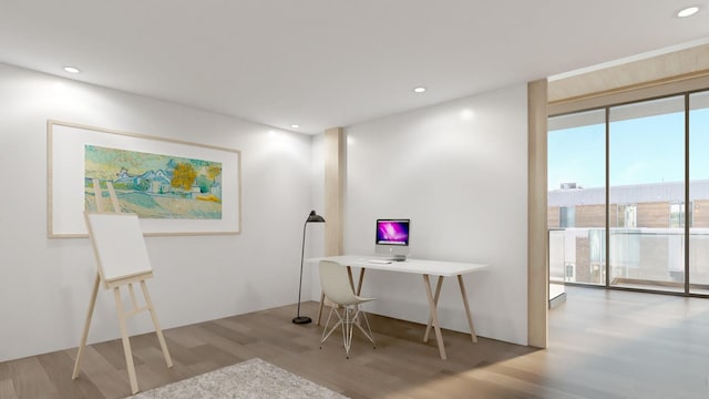 2827 John R St Unit 3, Detroit, MI 48201 - office space featuring wood finished floors and recessed lighting