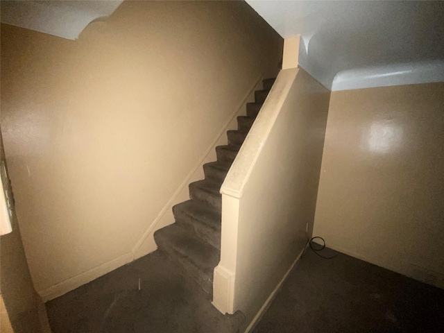 18905 Evergreen Rd, Detroit, MI 48219 - stairs featuring baseboards