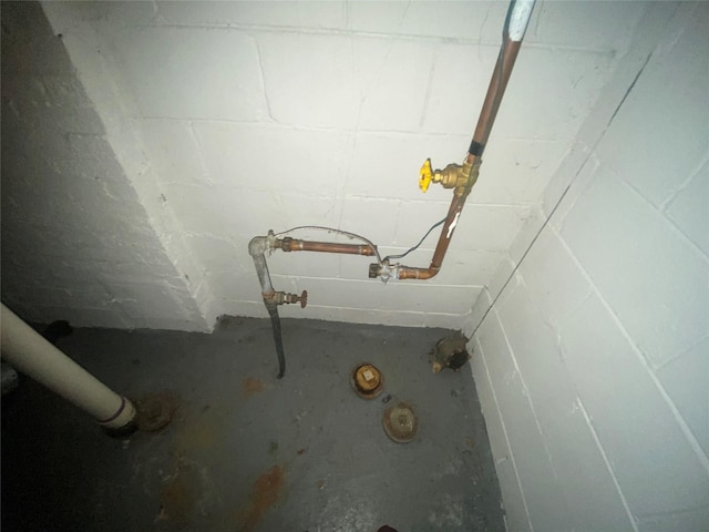 18905 Evergreen Rd, Detroit, MI 48219 - basement view of concrete block wall