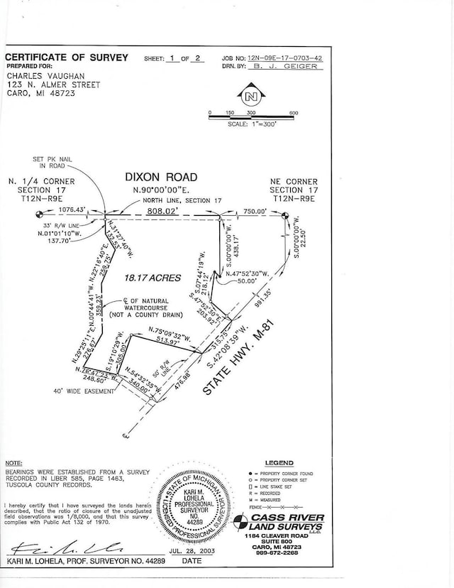 V/L W Caro Rd, Caro MI, 48723 land for sale