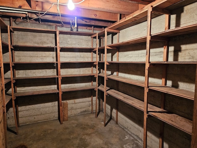 view of storage room