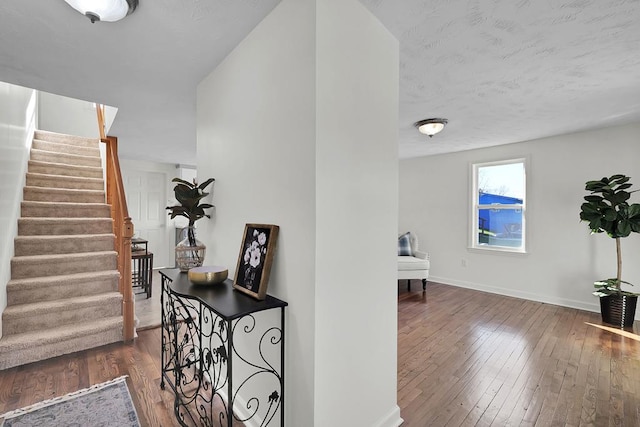 interior space featuring dark wood-type flooring