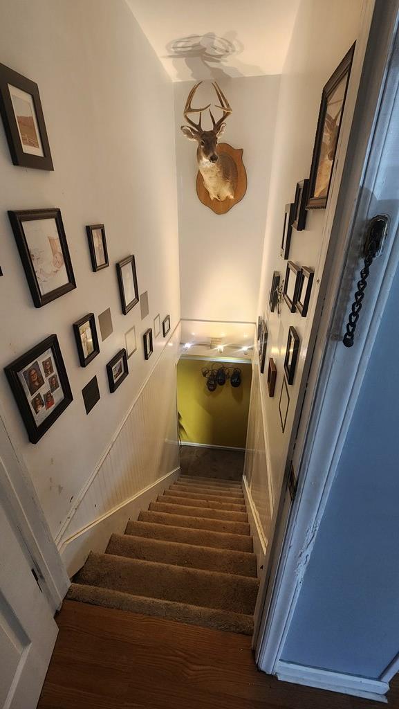 view of stairway