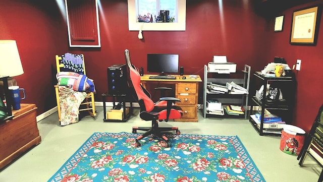 view of office space
