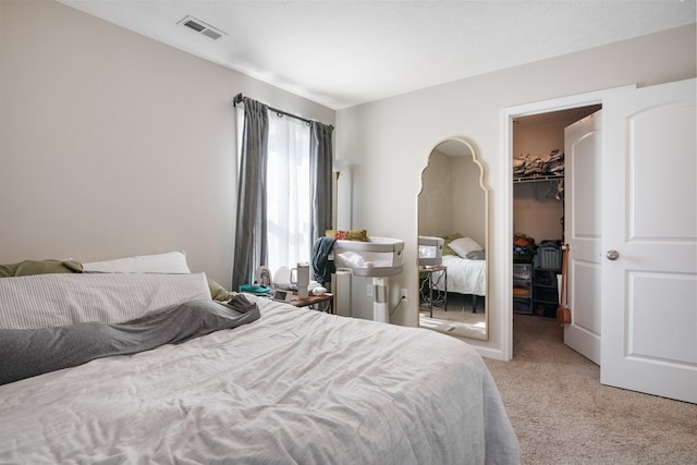 1048 Preston Dr, Radford, VA 24141 - bedroom with a walk in closet and light carpet