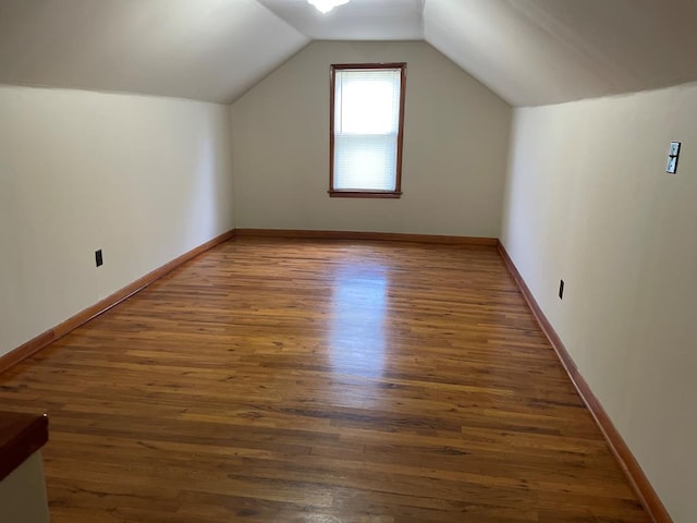 419 Adams St, Marion, VA 24354 - bonus room with wood finished floors and vaulted ceiling