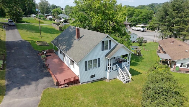 419 Adams St, Marion, VA 24354 - aerial view of property and surrounding area