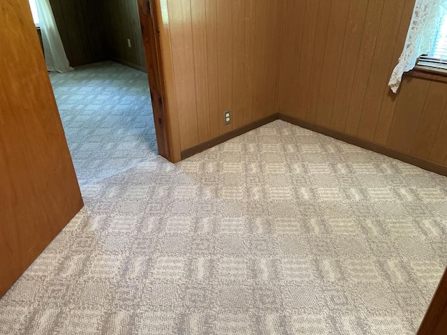 419 Adams St, Marion, VA 24354 - empty room with carpet and wooden walls